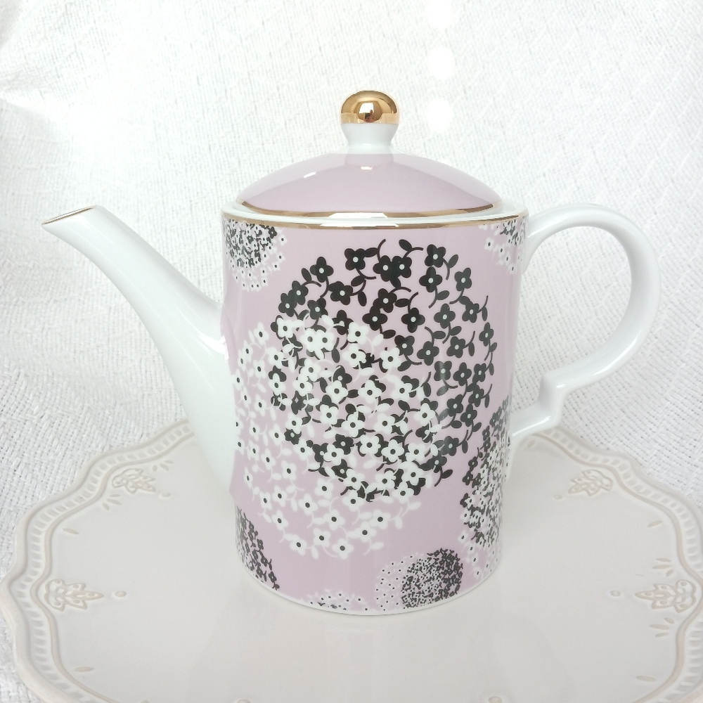 Grace Fine Ceramic Purple Floral Teapot - Picture 13 of 13